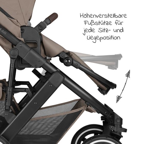 ABC Design 3in1 Kinderwagen-Set Salsa 4 Air Starter Set inkl. Tulip und XXL Zubehörpaket - Pure Edition - Cream