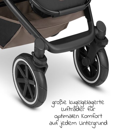 ABC Design 3in1 Kinderwagen-Set Salsa 4 Air Starter Set inkl. Tulip und XXL Zubehörpaket - Pure Edition - Cream
