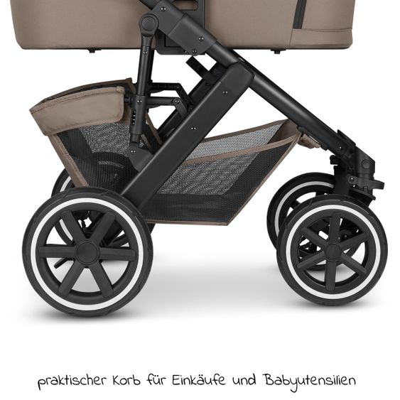ABC Design 3in1 Kinderwagen-Set Salsa 4 Air Starter Set inkl. Tulip und XXL Zubehörpaket - Pure Edition - Cream