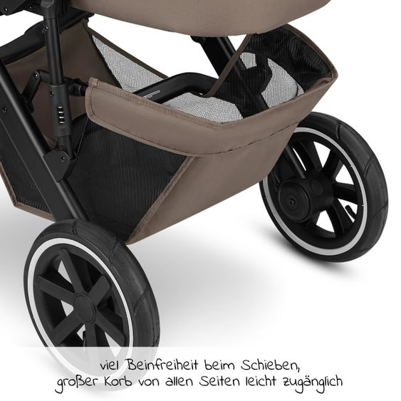 ABC Design 3in1 Kinderwagen-Set Salsa 4 Air Starter Set inkl. Tulip und XXL Zubehörpaket - Pure Edition - Cream