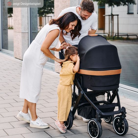 ABC Design 3in1 Kinderwagen-Set Salsa 4 Air Starter Set inkl. Tulip und XXL Zubehörpaket - Pure Edition - Cream