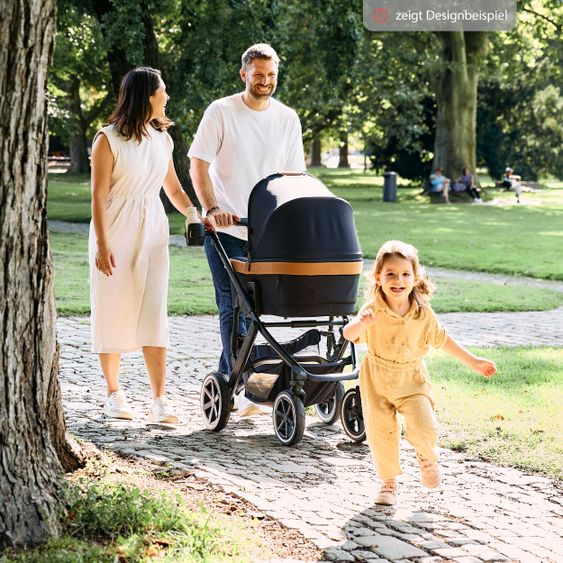 ABC Design 3in1 Kinderwagen-Set Salsa 4 Air Starter Set inkl. Tulip und XXL Zubehörpaket - Pure Edition - Cream