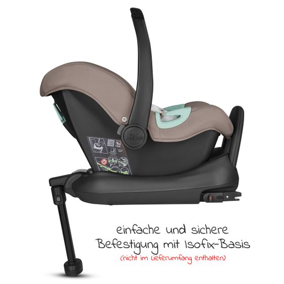 ABC Design 3in1 Kinderwagen-Set Salsa 4 Air Starter Set inkl. Tulip und XXL Zubehörpaket - Pure Edition - Cream