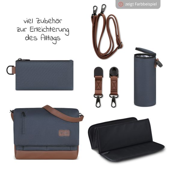 ABC Design 3in1 Kinderwagen-Set Salsa 4 Air Starter Set inkl. Tulip und XXL Zubehörpaket - Pure Edition - Cream