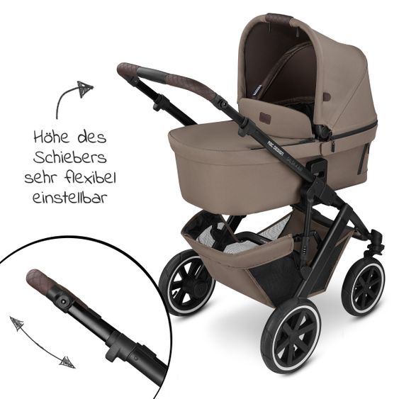 ABC Design 3in1 Kinderwagen-Set Salsa 4 Air Starter Set inkl. Tulip und XXL Zubehörpaket - Pure Edition - Cream