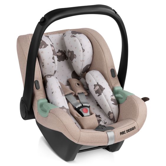 ABC Design 3in1 Kinderwagen-Set Salsa 4 Air Starter Set inkl. Tulip und XXL Zubehörpaket - Pure Edition - Grain Teddy