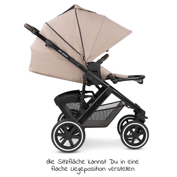 ABC Design 3in1 Kinderwagen-Set Salsa 4 Air Starter Set inkl. Tulip und XXL Zubehörpaket - Pure Edition - Grain Teddy