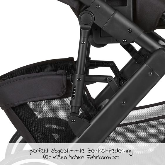 ABC Design 3in1 Kinderwagen-Set Salsa 4 Air Starter Set inkl. Tulip und XXL Zubehörpaket - Pure Edition - Grain Teddy