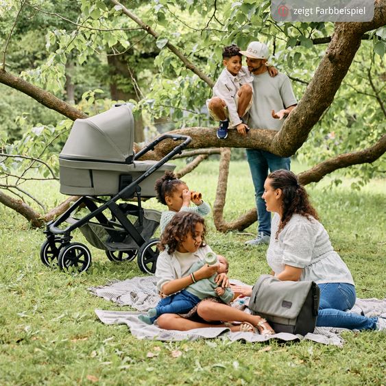 ABC Design 3in1 Kinderwagen-Set Salsa 4 Air Starter Set inkl. Tulip und XXL Zubehörpaket - Pure Edition - Grain Teddy