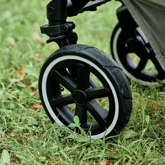 ABC Design 3in1 Kinderwagen-Set Salsa 4 Air Starter Set inkl. Tulip und XXL Zubehörpaket - Pure Edition - Grain Teddy