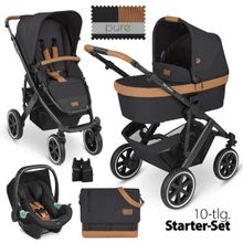 3in1 Kinderwagen-Set Salsa 4 Air Starter Set inkl. Tulip und XXL Zubehörpaket - Pure Edition - Toffee