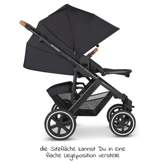 ABC Design 3in1 Kinderwagen-Set Salsa 4 Air Starter Set inkl. Tulip und XXL Zubehörpaket - Pure Edition - Toffee