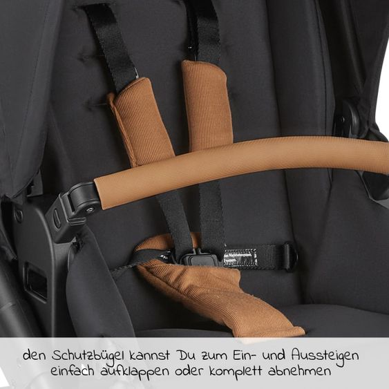 ABC Design 3in1 Kinderwagen-Set Salsa 4 Air Starter Set inkl. Tulip und XXL Zubehörpaket - Pure Edition - Toffee