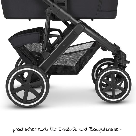 ABC Design 3in1 Kinderwagen-Set Salsa 4 Air Starter Set inkl. Tulip und XXL Zubehörpaket - Pure Edition - Toffee