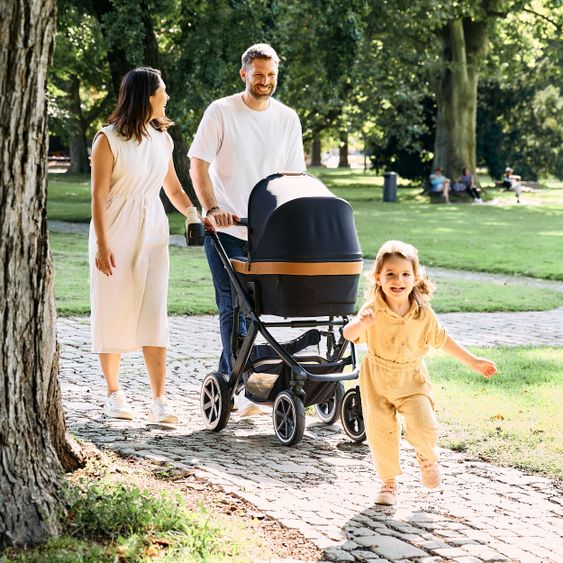 ABC Design 3in1 Kinderwagen-Set Salsa 4 Air Starter Set inkl. Tulip und XXL Zubehörpaket - Pure Edition - Toffee