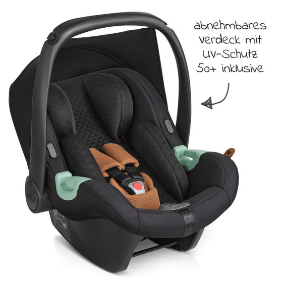 ABC Design 3in1 Kinderwagen-Set Salsa 4 Air Starter Set inkl. Tulip und XXL Zubehörpaket - Pure Edition - Toffee