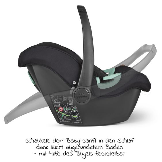 ABC Design 3in1 Kinderwagen-Set Salsa 4 Air Starter Set inkl. Tulip und XXL Zubehörpaket - Pure Edition - Toffee