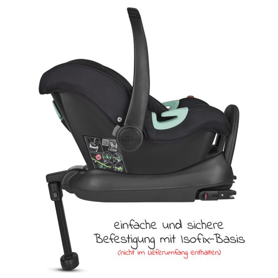 ABC Design 3in1 Kinderwagen-Set Salsa 4 Air Starter Set inkl. Tulip und XXL Zubehörpaket - Pure Edition - Toffee