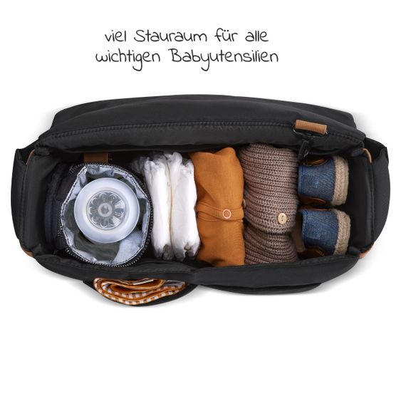 ABC Design 3in1 Kinderwagen-Set Salsa 4 Air Starter Set inkl. Tulip und XXL Zubehörpaket - Pure Edition - Toffee