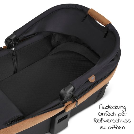 ABC Design 3in1 Kinderwagen-Set Salsa 4 Air Starter Set inkl. Tulip und XXL Zubehörpaket - Pure Edition - Toffee