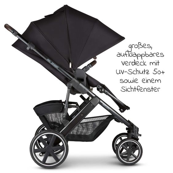 ABC Design 3in1 Stroller Set Salsa 4 - incl. Baby Car Seat Tulip & XXL Accessory Pack - Fashion Edition - Midnight