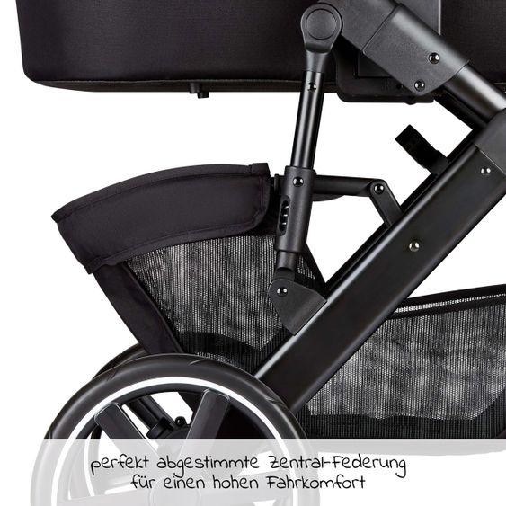 ABC Design 3in1 Stroller Set Salsa 4 - incl. Baby Car Seat Tulip & XXL Accessory Pack - Fashion Edition - Midnight