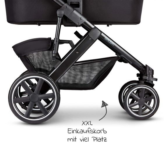 ABC Design 3in1 Stroller Set Salsa 4 - incl. Baby Car Seat Tulip & XXL Accessory Pack - Fashion Edition - Midnight