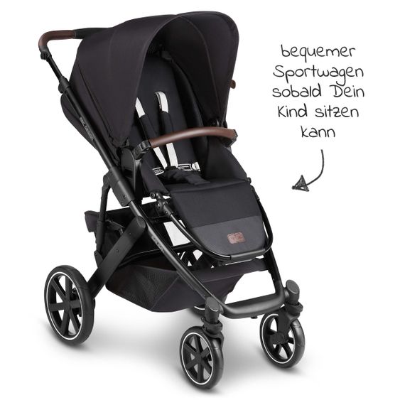 ABC Design 3in1 Stroller Set Salsa 4 - incl. Baby Car Seat Tulip & XXL Accessory Pack - Fashion Edition - Midnight