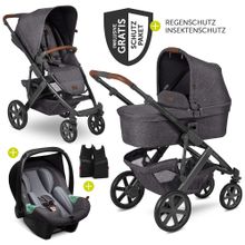 3in1 Kinderwagen-Set Salsa 4 - inkl. Babyschale Tulip & XXL Zubehörpaket - Street