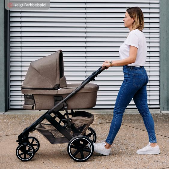 ABC Design 3in1 Kinderwagen-Set Salsa 4 - inkl. Babywanne, Babyschale Tulip, Sportsitz und Zubehörpaket - Storm