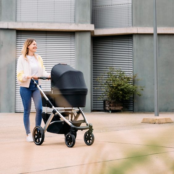 ABC Design 3in1 Kinderwagen-Set Salsa 4 - inkl. Babywanne, Babyschale Tulip, Sportsitz und Zubehörpaket - Storm