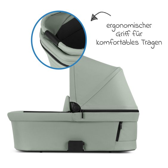 ABC Design 3in1 Stroller Set Salsa 5 Air - incl. carrycot, Tulip Black infant car seat, sports seat with XXL accessory package - Pine