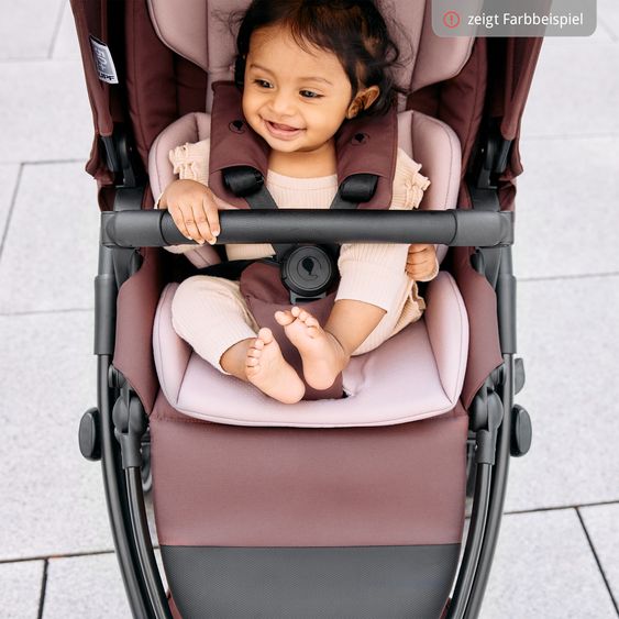 ABC Design 3in1 Kinderwagen-Set Salsa 5 Air - inkl. Babywanne, Autositz Tulip & Sportsitz - Almond / Graphite
