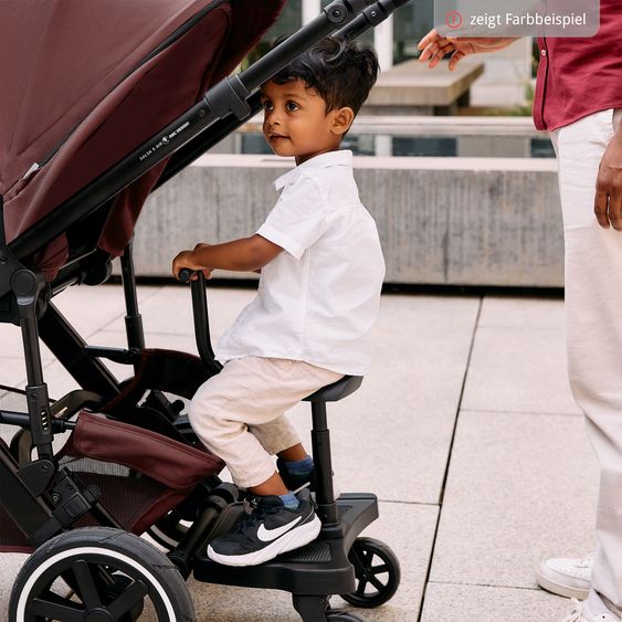 ABC Design 3in1 Kinderwagen-Set Salsa 5 Air - inkl. Babywanne, Autositz Tulip & Sportsitz - Almond / Graphite