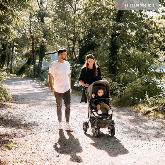 ABC Design 3in1 Kinderwagen-Set Salsa 5 Air - inkl. Babywanne, Autositz Tulip & Sportsitz - Pine / Graphite