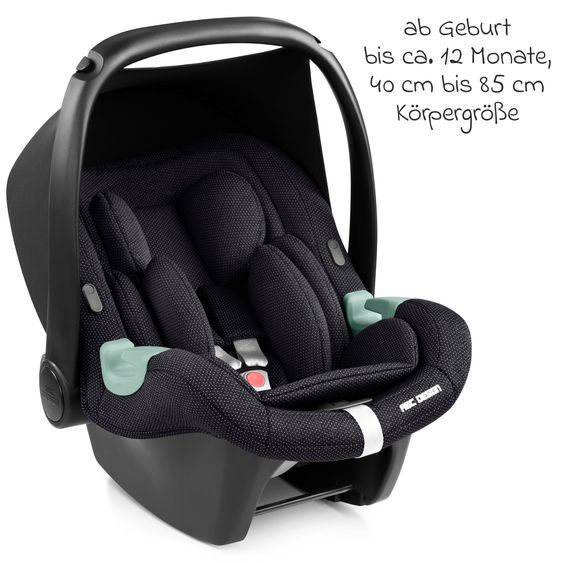 ABC Design 3in1 Kinderwagen-Set Salsa 5 Air - inkl. Babywanne, Babyschale Tulip Bubble, Sportsitz & XXL Zubehörpaket - Almond