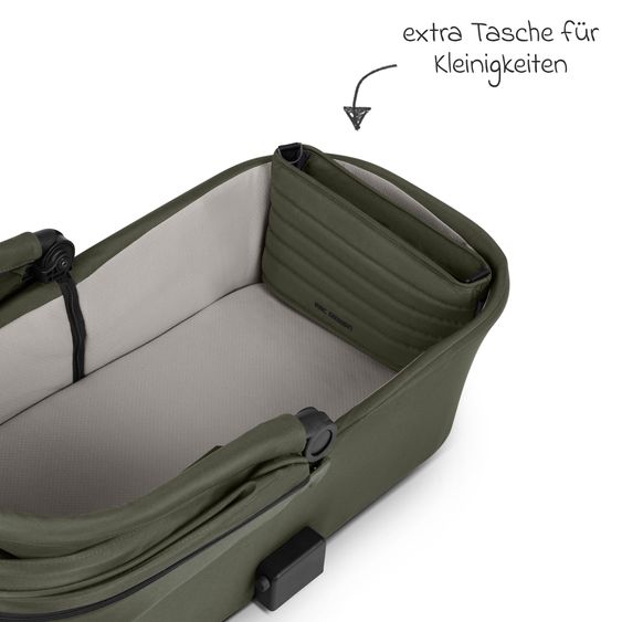 ABC Design 3in1 Kinderwagen-Set Salsa 5 Run - inkl. Babywanne, Autositz Tulip & Sportsitz - Avocado / Bubble