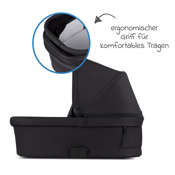 ABC Design 3in1 Kinderwagen-Set Salsa 5 Run - inkl. Babywanne, Autositz Tulip & Sportsitz - Coal / Bubble
