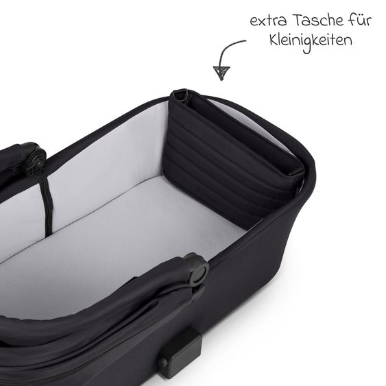 ABC Design 3in1 Kinderwagen-Set Salsa 5 Run - inkl. Babywanne, Autositz Tulip & Sportsitz - Coal / Bubble