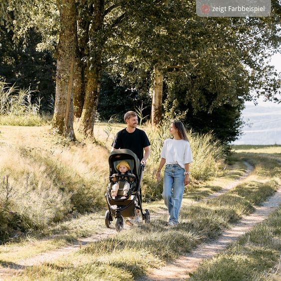 ABC Design 3in1 Kinderwagen-Set Salsa 5 Run - inkl. Babywanne, Autositz Tulip & Sportsitz - Coal / Bubble