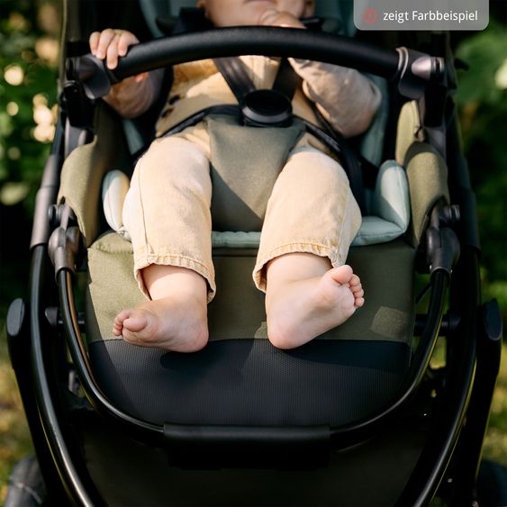 ABC Design 3in1 Kinderwagen-Set Salsa 5 Run - inkl. Babywanne, Autositz Tulip & Sportsitz - Coal / Bubble