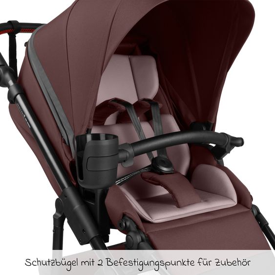 ABC Design 3in1 Kinderwagen-Set Salsa 5 Run - inkl. Babywanne, Autositz Tulip & Sportsitz - Umbra / Graphite
