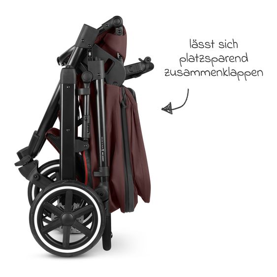 ABC Design 3in1 Kinderwagen-Set Salsa 5 Run - inkl. Babywanne, Autositz Tulip & Sportsitz - Umbra / Graphite