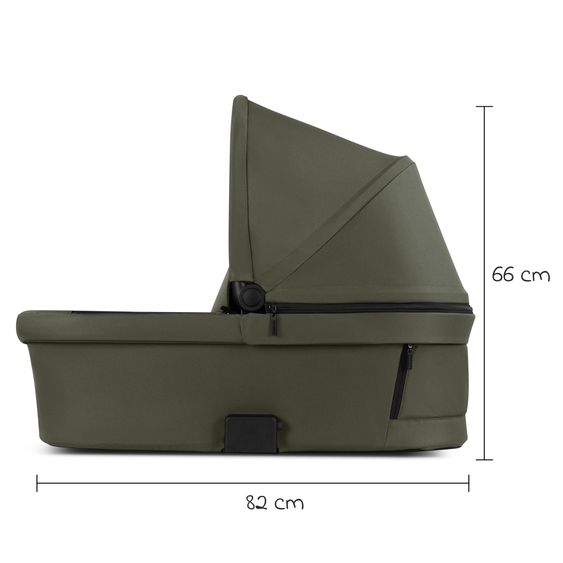 ABC Design 3in1 Kinderwagen-Set Salsa 5 Run mit Babywanne, Babyschale Tulip Black, Sportsitz, Lufträder & Zubehörpaket - Pure - Advocado