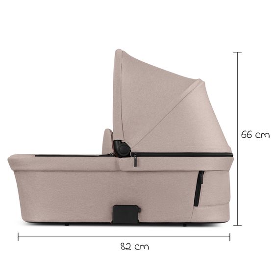 ABC Design 3in1 Kinderwagen-Set Salsa 5 Run mit Babywanne, Babyschale Tulip Black, Sportsitz, Lufträder & Zubehörpaket - Pure - Camel