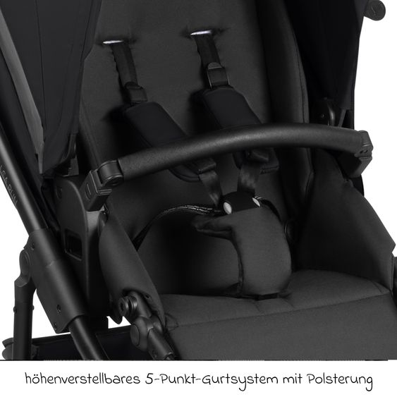 ABC Design 3in1 Kinderwagen-Set Salsa Run - Babywanne, Babyschale Tulip Pearl, Sportsitz & XXL Zubheörpaket (mit Sportzulassung, Luftbereifung & Handbremse) - Ink
