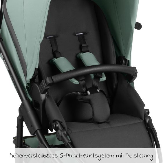 ABC Design 3in1 Kinderwagen-Set Salsa Run - Babywanne, Babyschale Tulip, Sportsitz & XXL Zubheörpaket (mit Sportzulassung, Luftbereifung & Handbremse) - Aqua