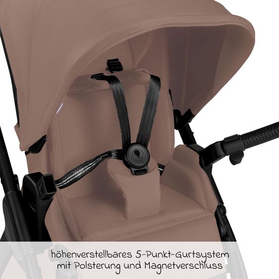 ABC Design 3in1 Kinderwagen-Set Samba 2 - inkl. Babywanne, Autositz Drive N Care, Sportsitz mit XXL Zubehörpaket - Camel