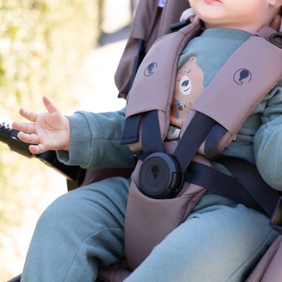 ABC Design 3in1 Kinderwagen-Set Samba 2 - inkl. Babywanne, Autositz Drive N Care, Sportsitz mit XXL Zubehörpaket - Camel