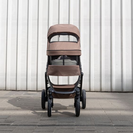 ABC Design 3in1 Kinderwagen-Set Samba 2 - inkl. Babywanne, Autositz Drive N Care, Sportsitz mit XXL Zubehörpaket - Camel